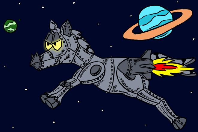 Robot Space Horse the best kind of Space Horse!