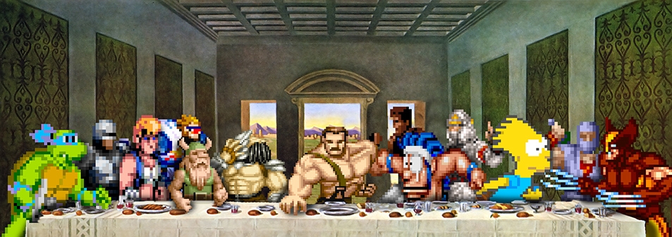 The Last Supper of the Arcade Action Heroes