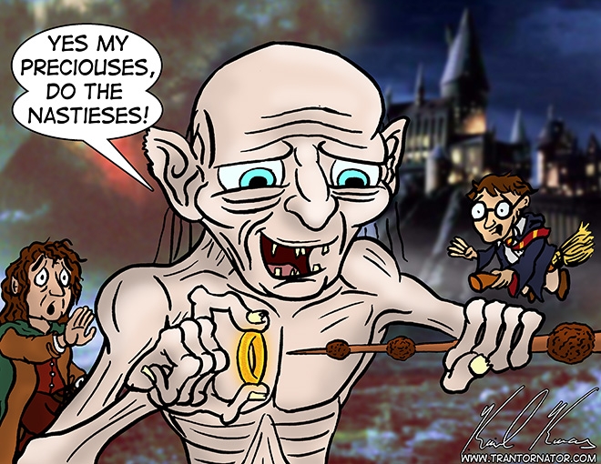 Gollum gets it on...