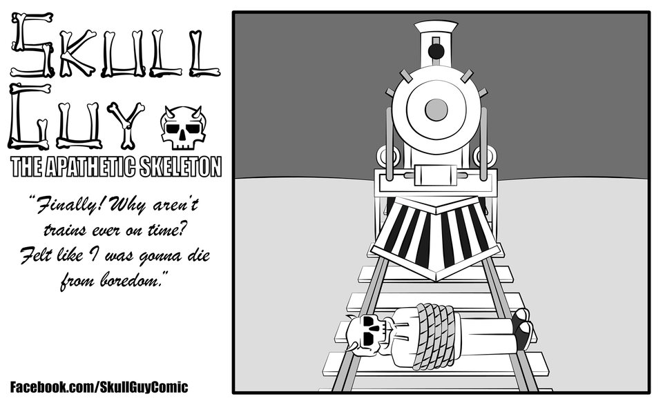 Runaway Train - Skull Guy, The Apathetic Skeleton