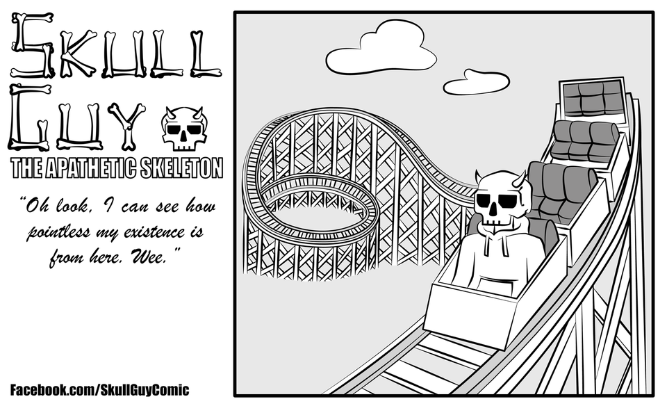 Rollercoaster - Skull Guy, The Apathetic Skeleton