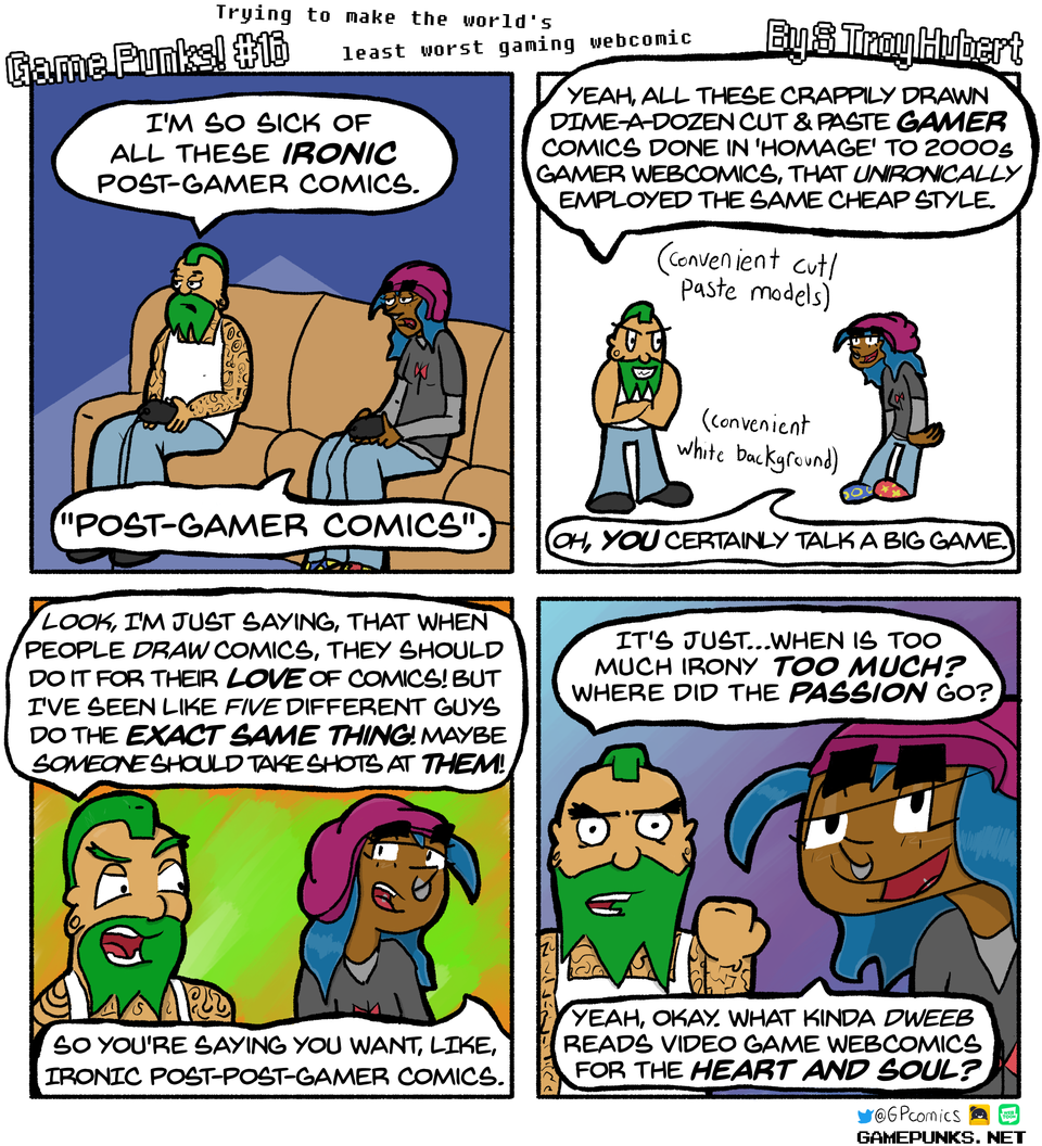 A Post-Ironic Post-Post-Gamer Webcomic