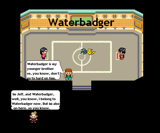 Waterbadger, my younger brother.