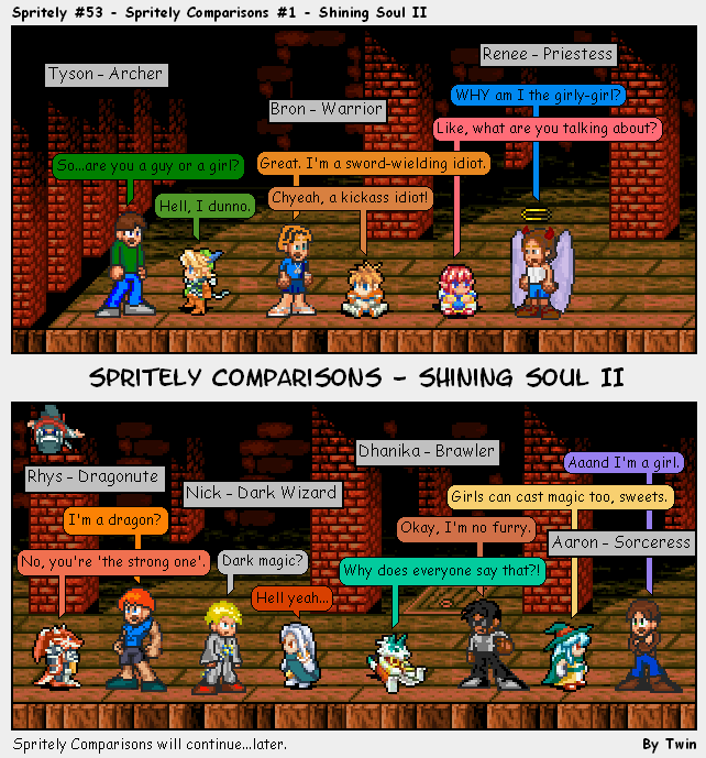 Spritely Comparisons #1