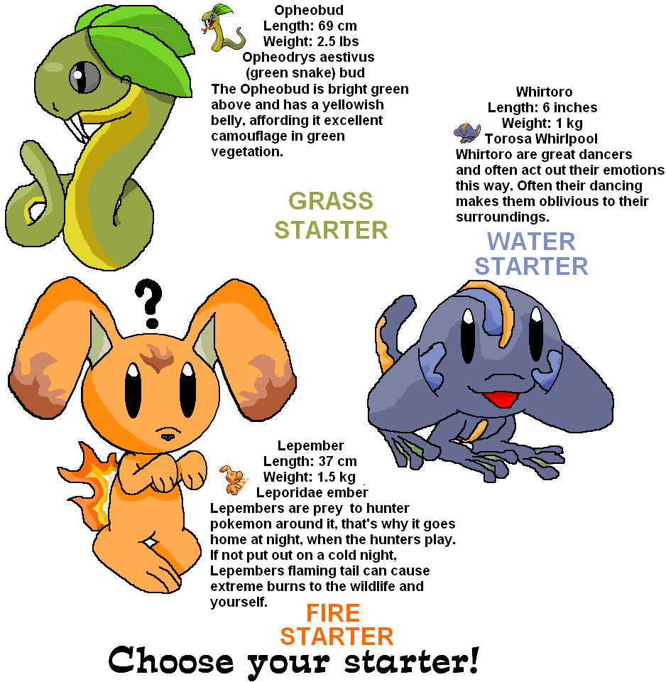 Choose your starter!