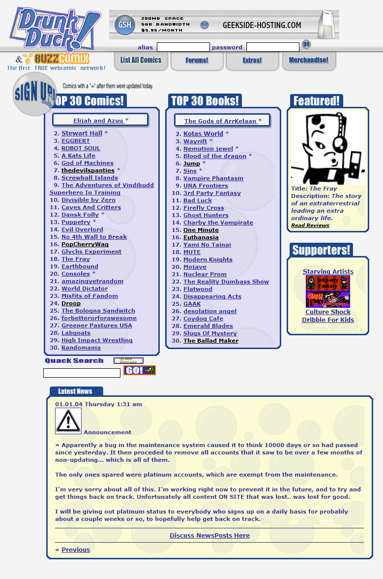 Website Design 2004