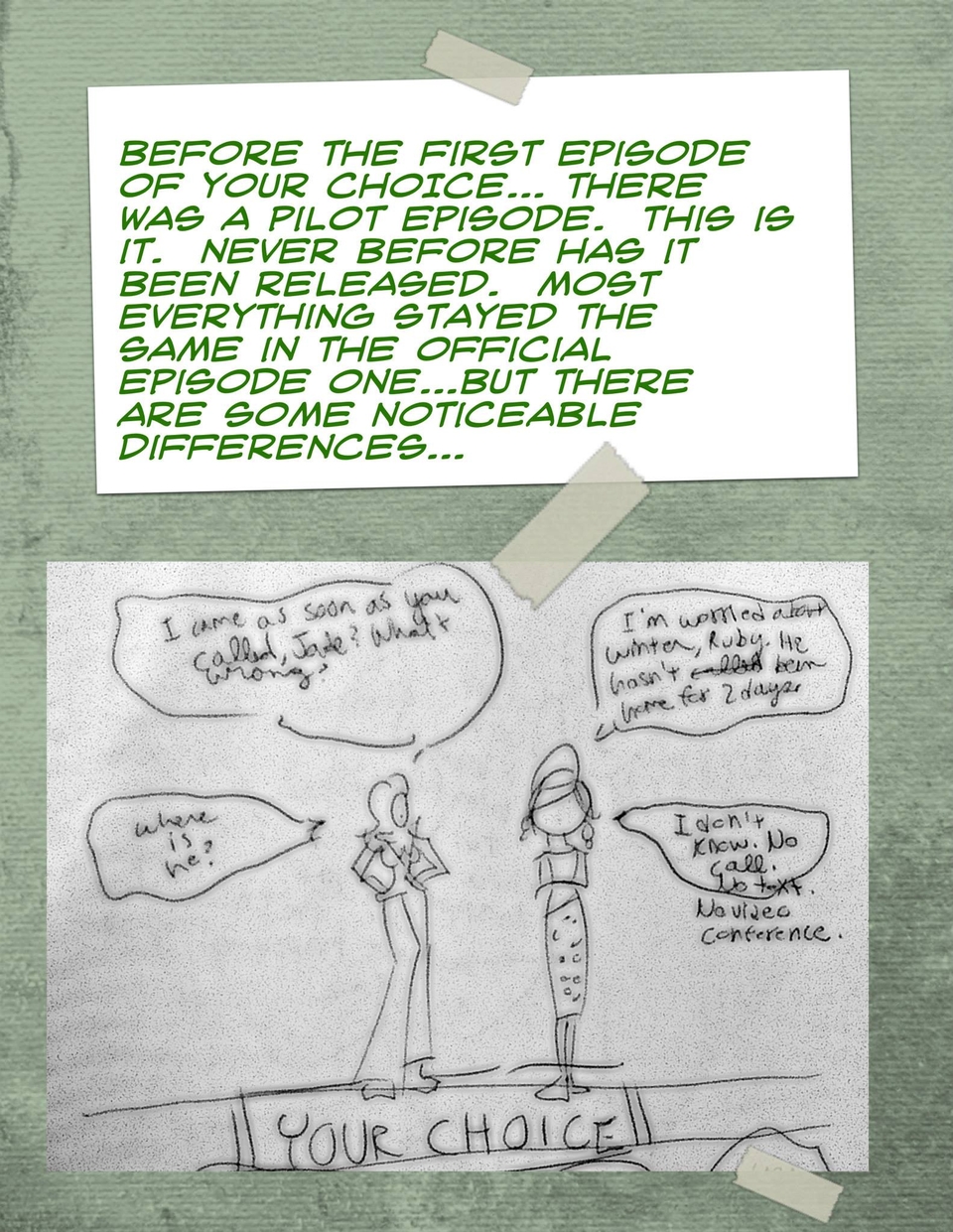 The Unaired Pilot Episode : Pg. 1 of 4