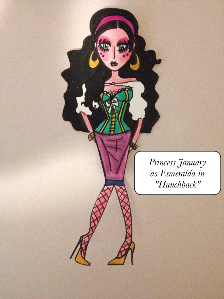 Princess January : The Disney Princess Collection : Pg. 12 (Esmerelda from Hunch Back of Notre Dame)