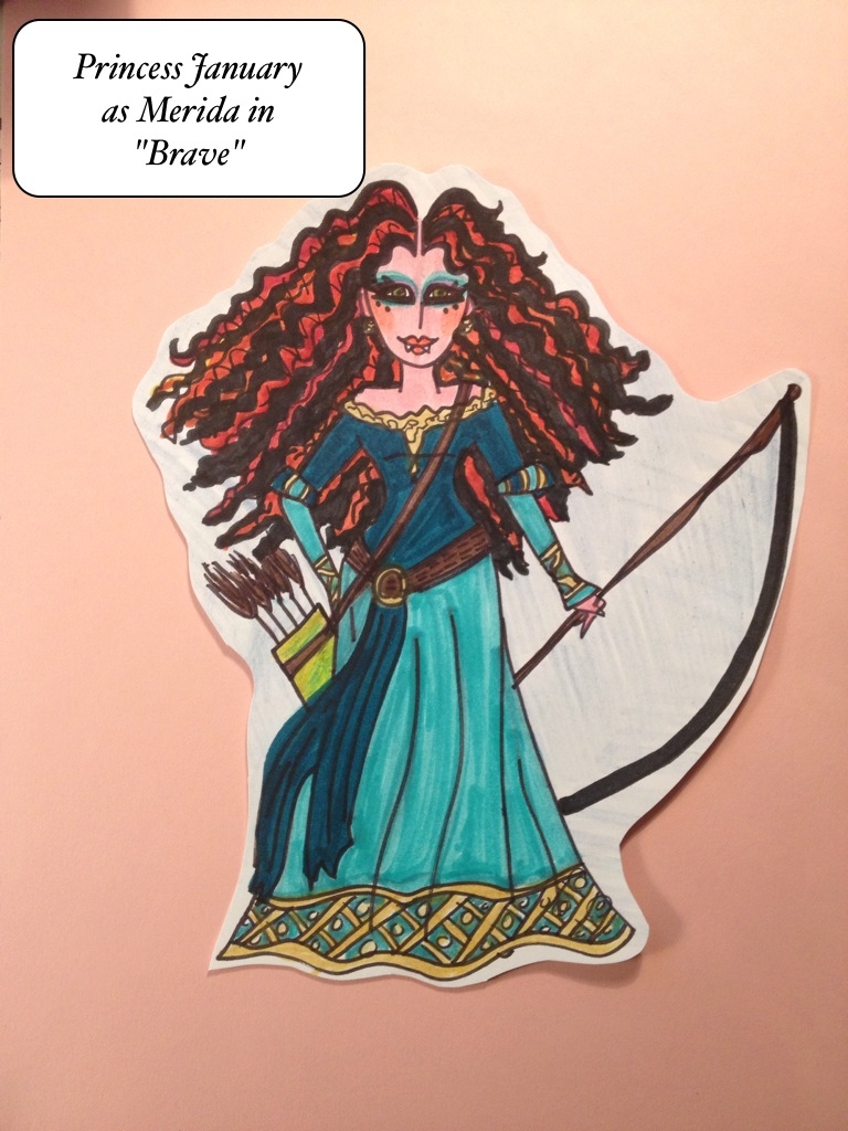 Princess January : The Disney Princess Collection : Pg. 14 (Merida in BRAVE)