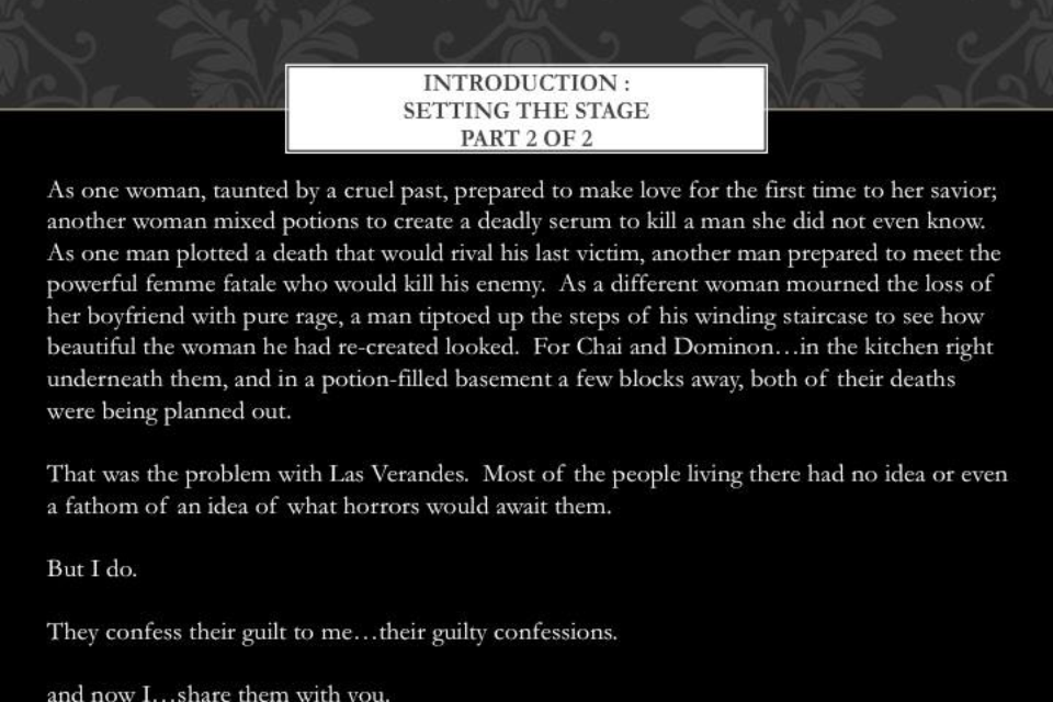 Guilty Confessions : Season One : Episode 1 : Introduction Pg. 2 of 2