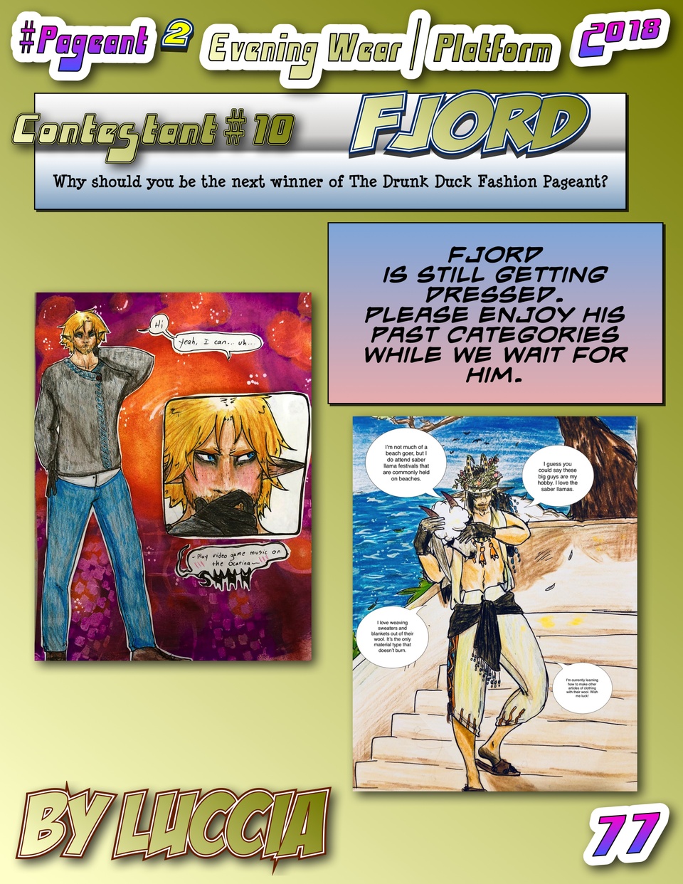 #Pageant #2 Pg. 77 : Evening Wear / Final Question : Contestant #10 : Fjord