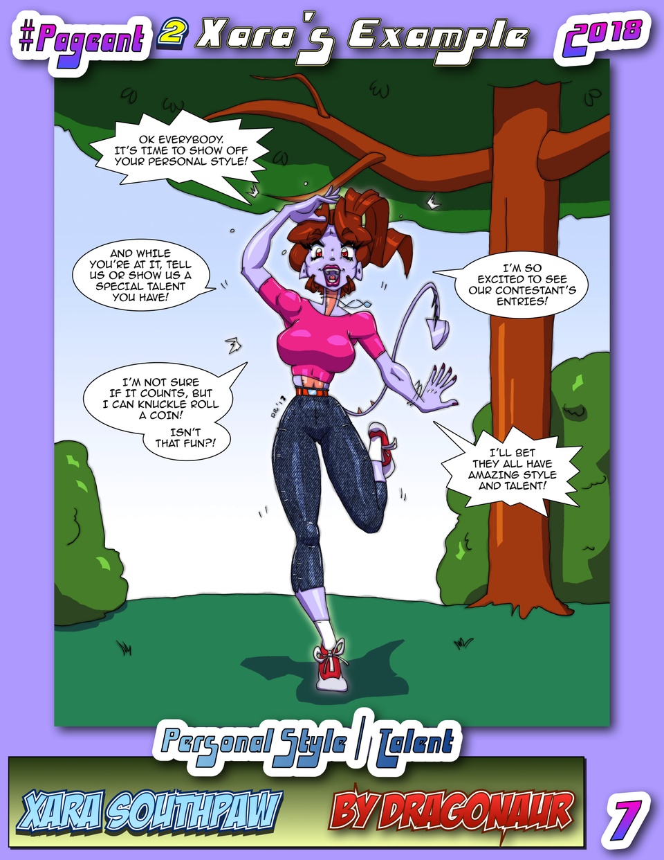 #Pageant #2 Pg. 7  : Personal Style / Talent (Xara's Example)