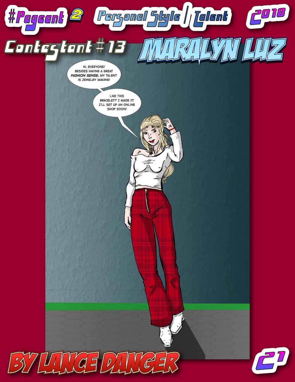 #Pageant #2 Pg. 21 : Personal Style / Talent Category : Contestant #13 : Maralyn Luz