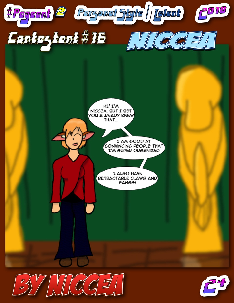 #Pageant #2 Pg. 24 : Personal Style / Talent Category : Contestant #16 : Niccea