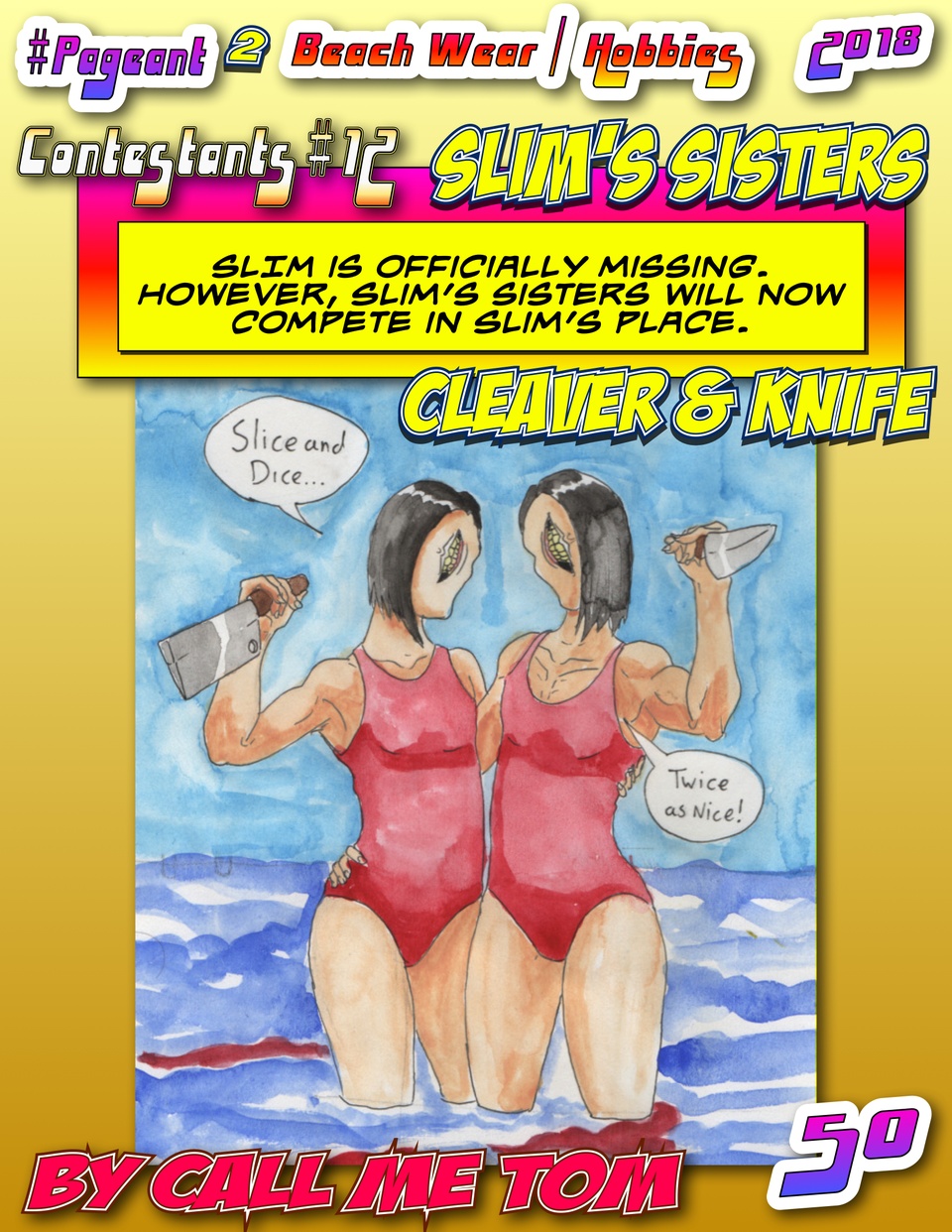 #Pageant #2 Pg. 50 : Beach Wear / Hobbies : Contestant #12 : Slim's Sisters