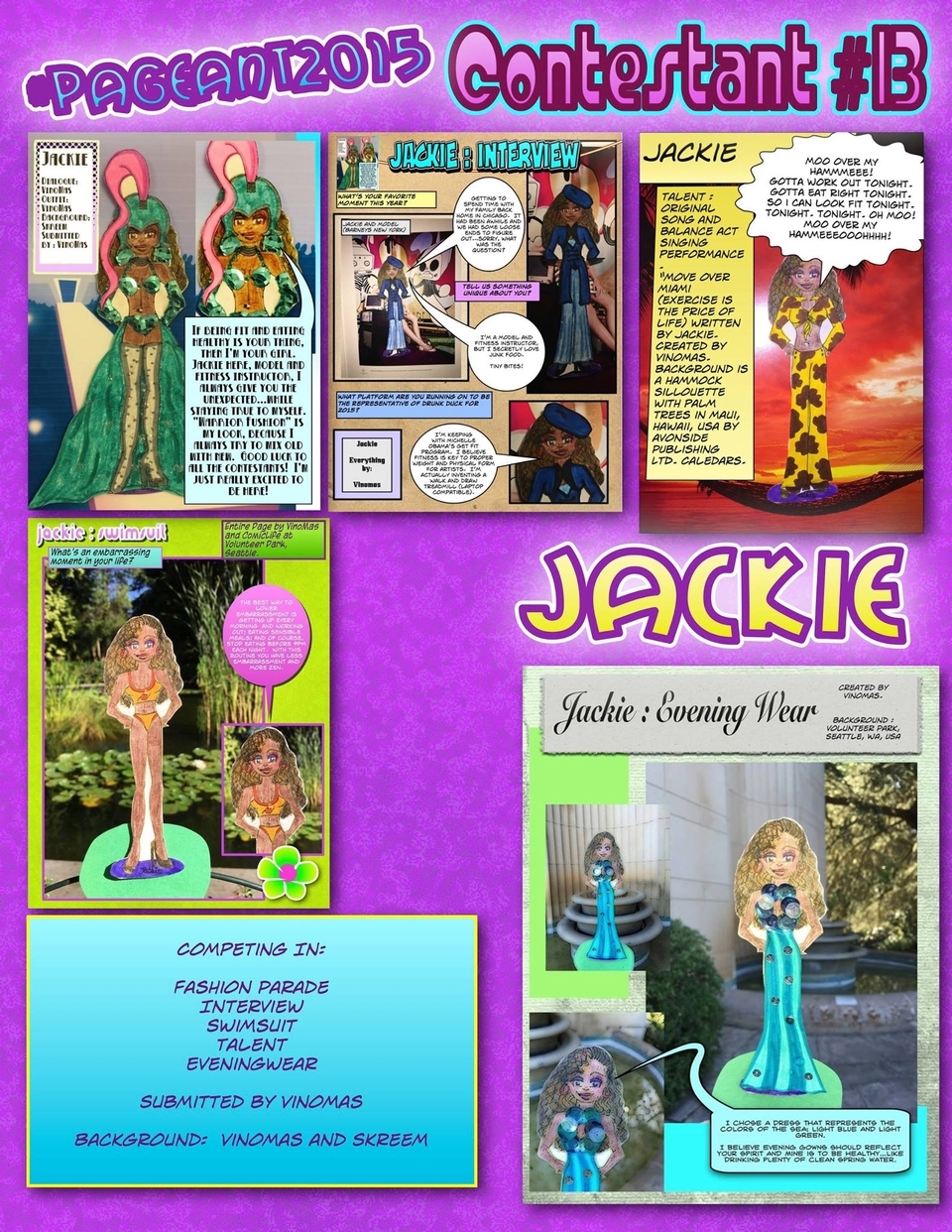 The Return of #Pageant 2015 Pg. 14.  Jackie by Vinomas.