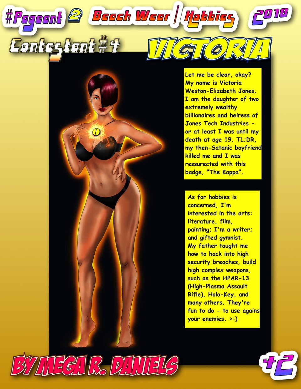 #Pageant #2 Pg. 42 : Beach Wear / Hobbies : Contestant #4 : Victoria