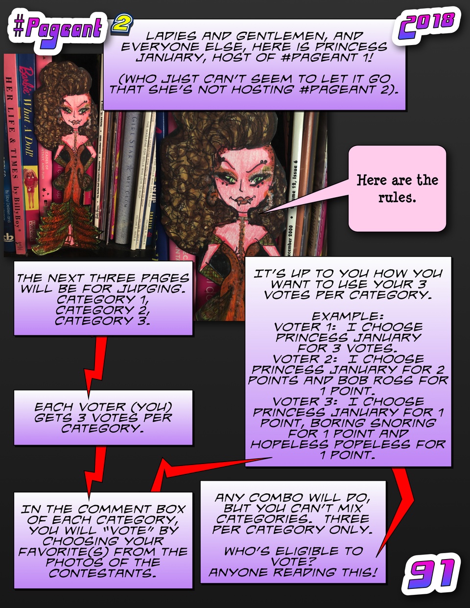 #Pageant #2 Pg. 91 : Voting rules with Princess January