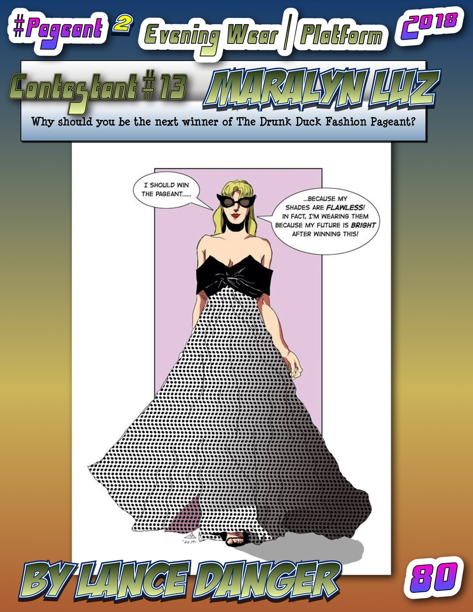 #Pageant #2 Pg. 80 : Evening Wear / Final Question : Contestant #13 : Maralyn Luz