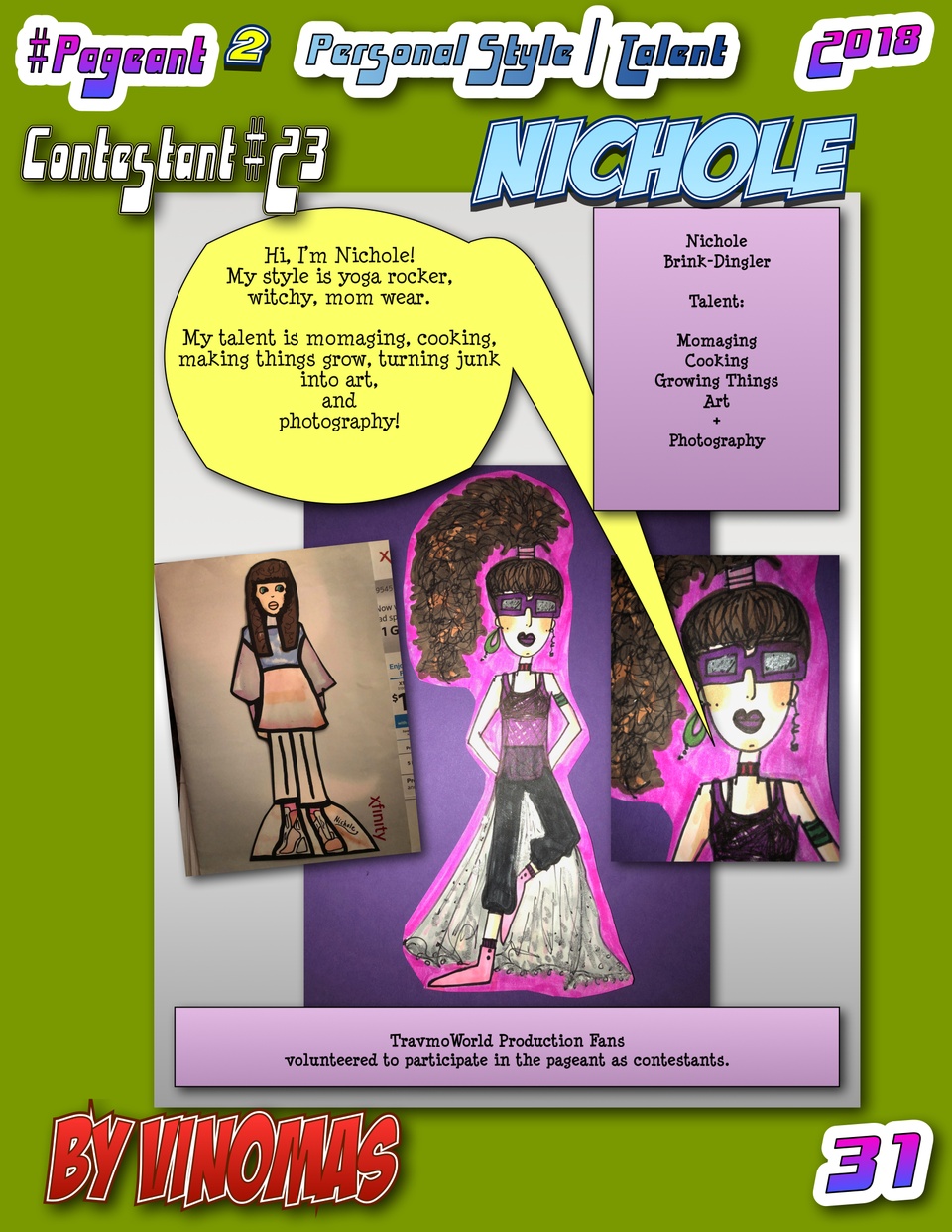 #Pageant #2 Pg. 31 : Personal Style / Talent Category : Contestant #23 : Nichole Brink-Dingler