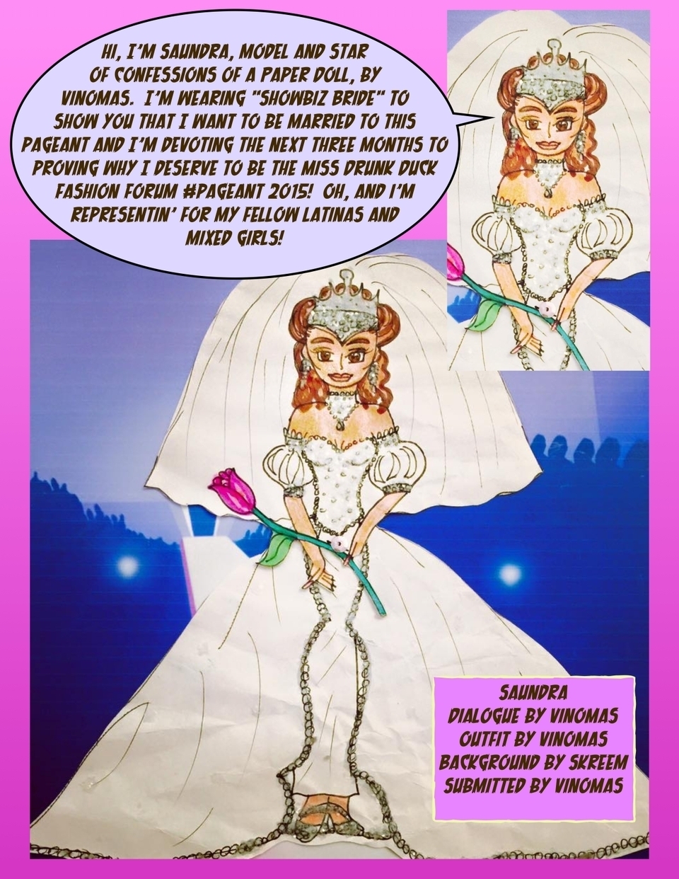 PRELIMINARIES : Fashion Parade : Contestant #1 : Saundra