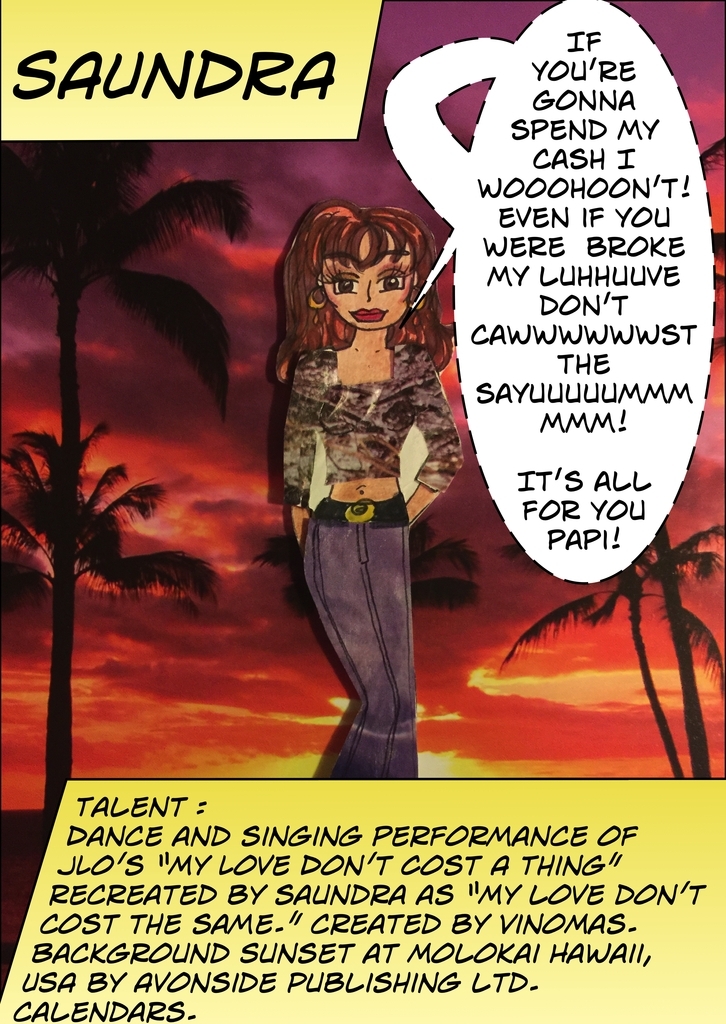 SEMIFINALS : Talent : Contestant #1 : Saundra