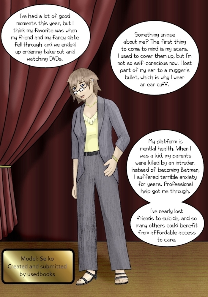 SEMIFINALS : Interview : Contestant #12 : Seiko Toriumi
