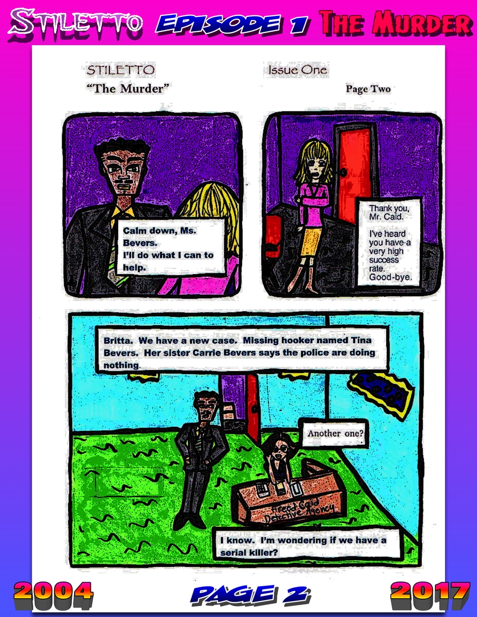 Stiletto : A Mystery Noir Webcomic Episode 1 pg. 2