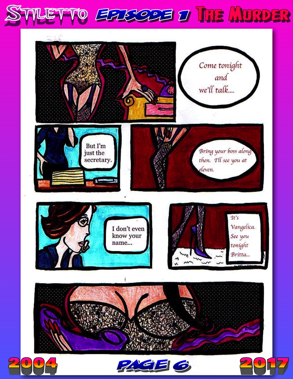 Stiletto : A Mystery Noir Webcomic Episode 1 pg. 6