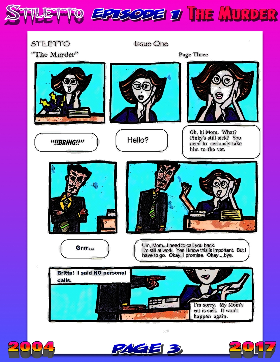 Stiletto : A Mystery Noir Webcomic Episode 1 pg. 3