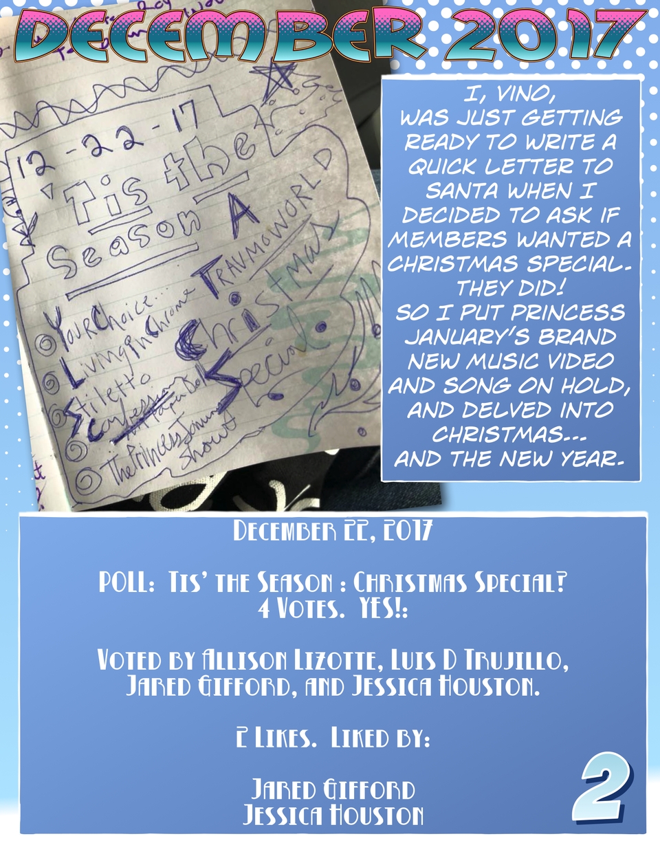 The Princess January Show : The Takeover : The TravmoWorld Christmas Special 2017 Pg. 2