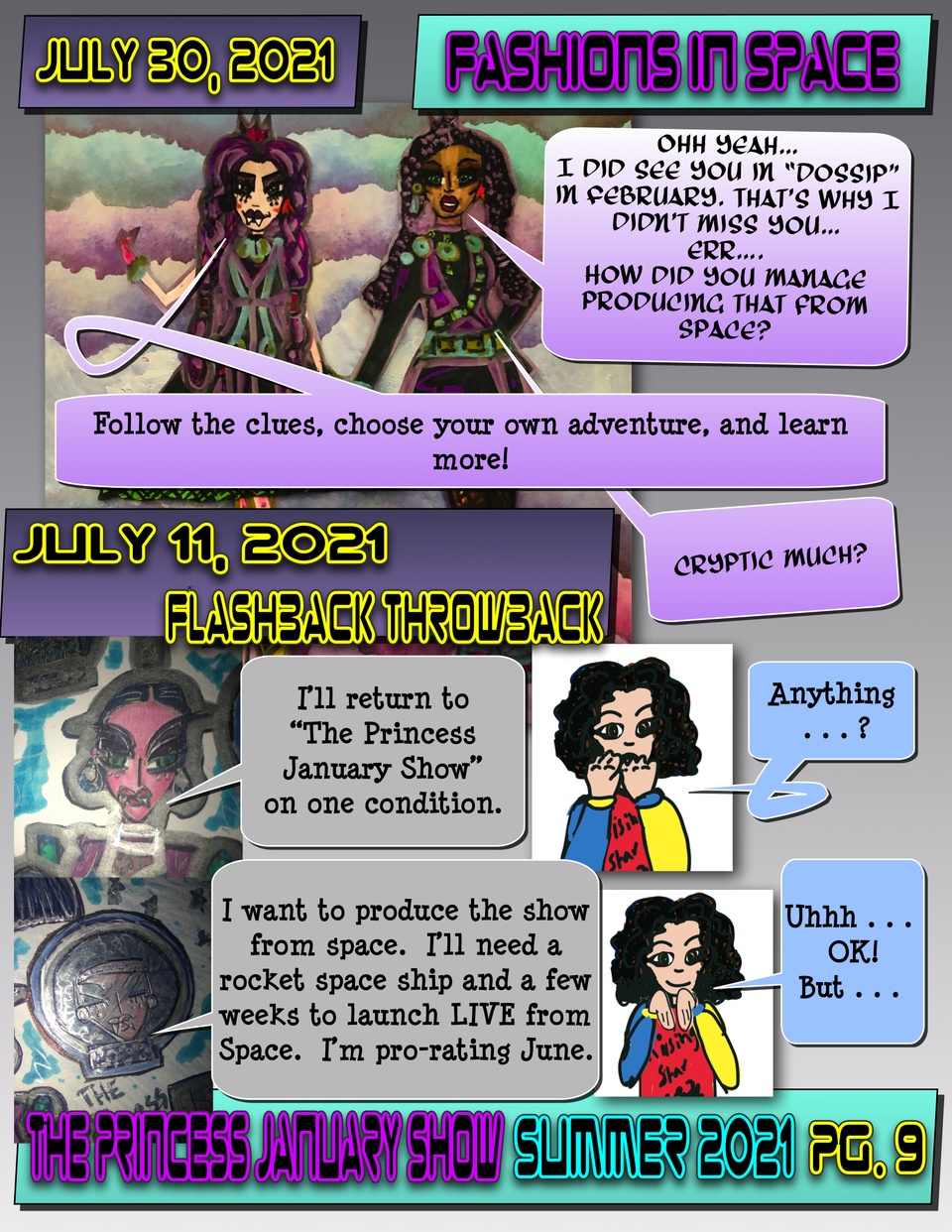The Princess January Show 2021 : Fashions in Space Pg. 9