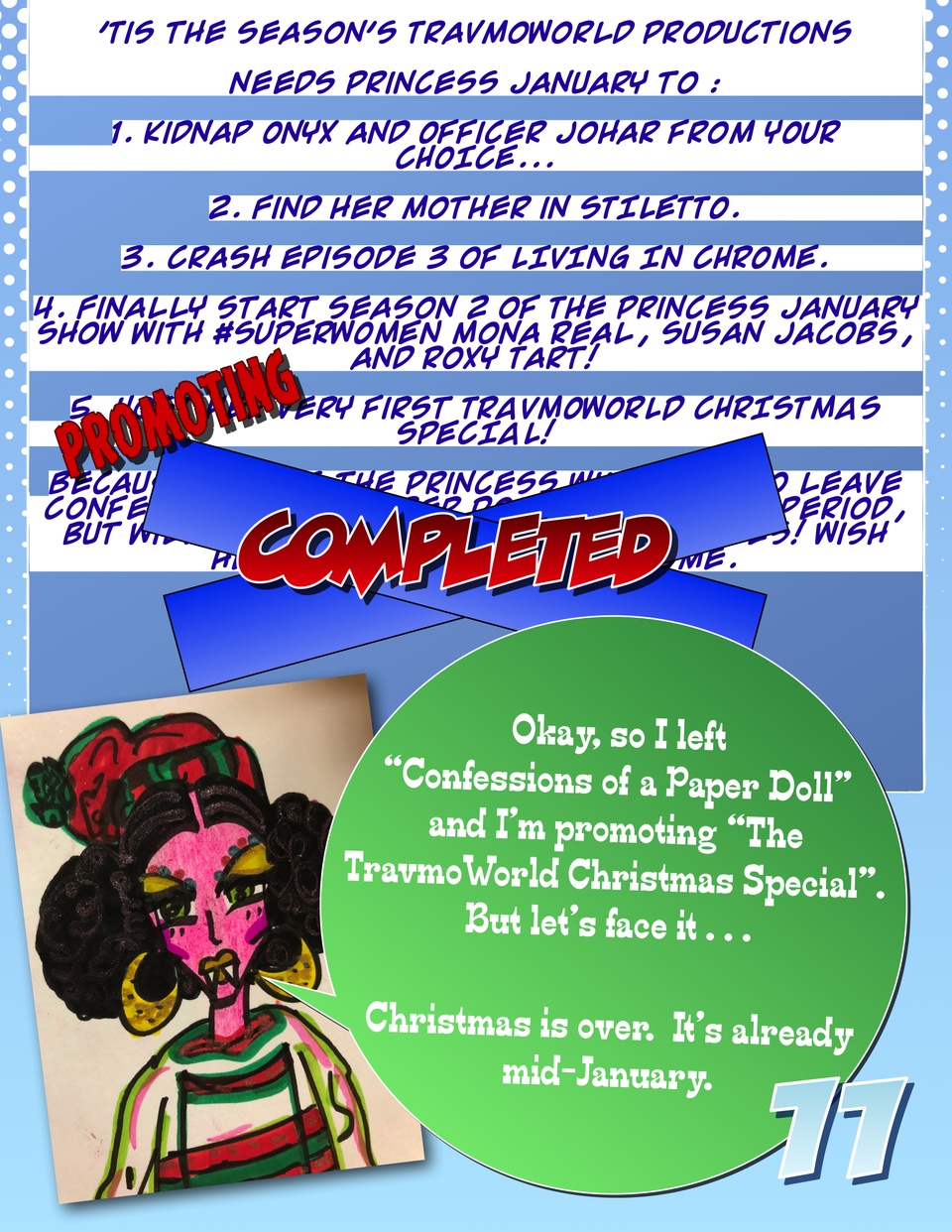 The Princess January Show : The Takeover : The TravmoWorld Christmas Special 2017 Pg. 11