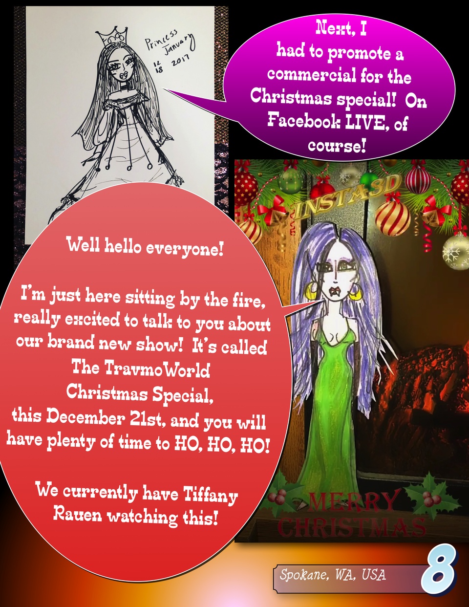 The Princess January Show : The Takeover : The TravmoWorld Christmas Special 2017 Pg. 8