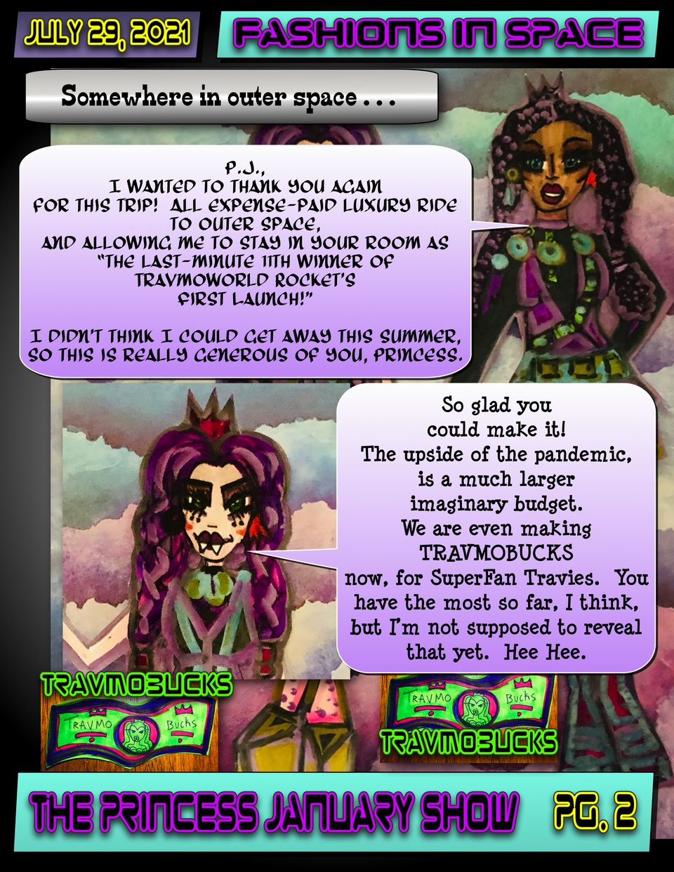 The Princess January Show 2021 : Fashions in Space Pg. 2
