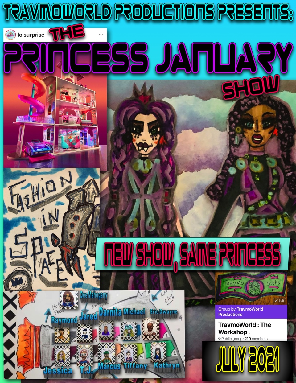 The Princess January Show 2021 : Fashions in Space Cover