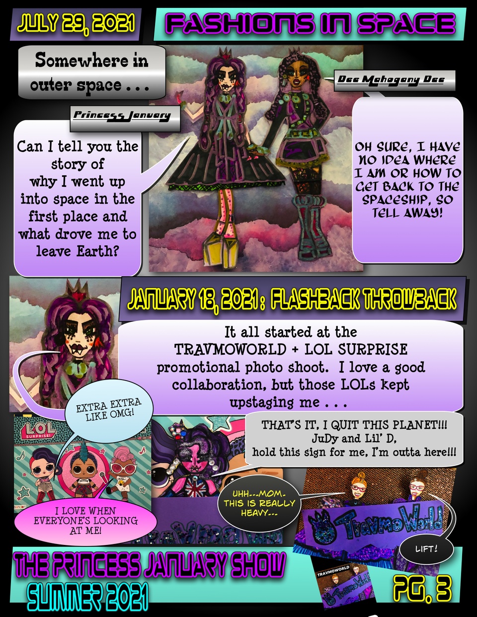 The Princess January Show 2021 : Fashions in Space Pg. 3