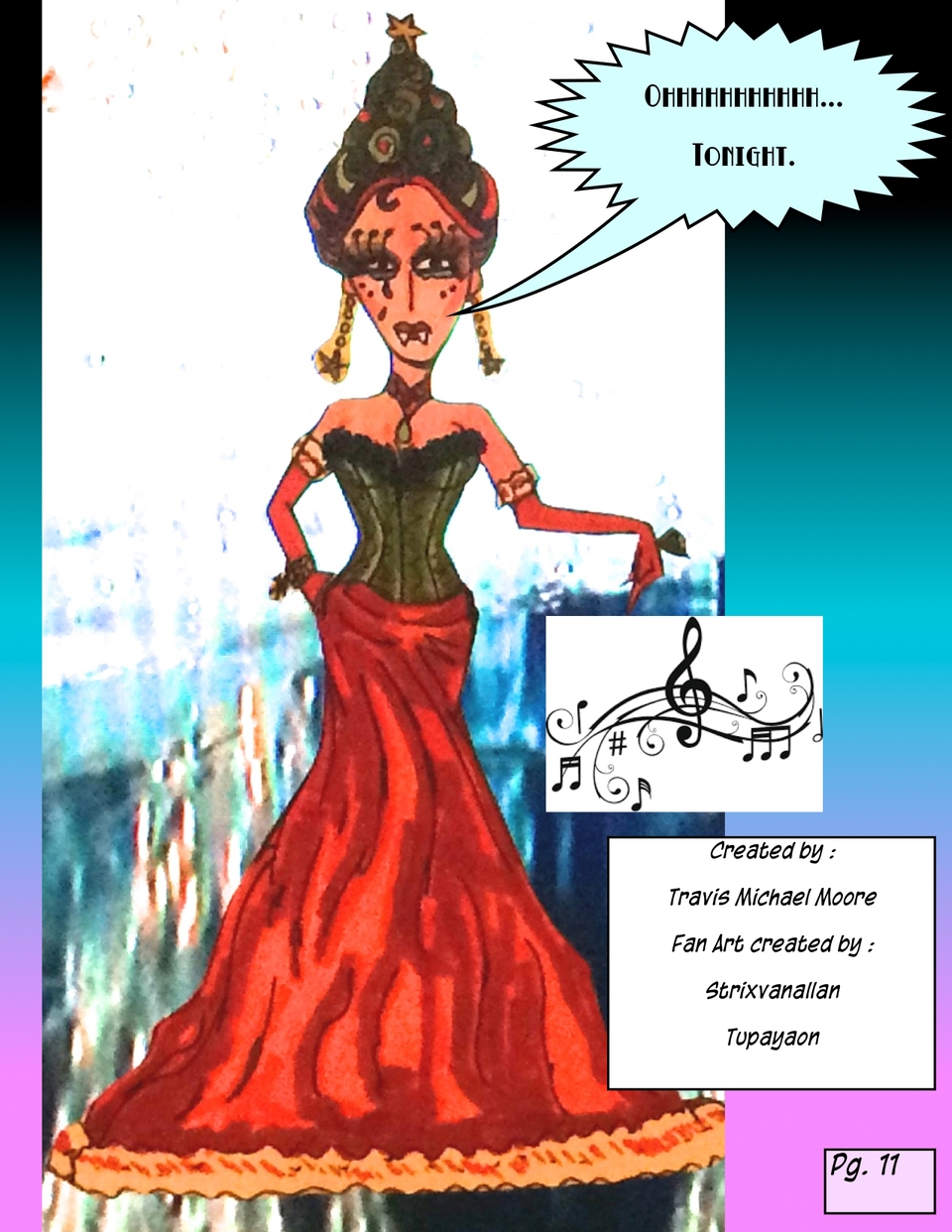 Episode 22 : BONUS : Princess January sings "With Your Eyes" : Pg. 11 of 11.