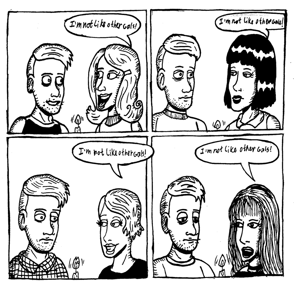 Comic strip#4-Not like other girls.