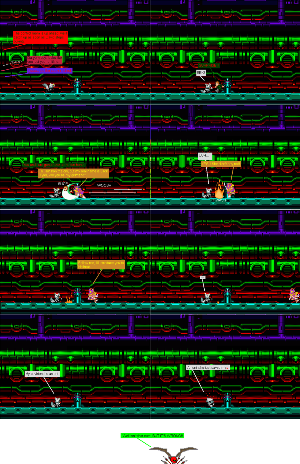 The evil of AAGGRESSS-slow clone, fast oni