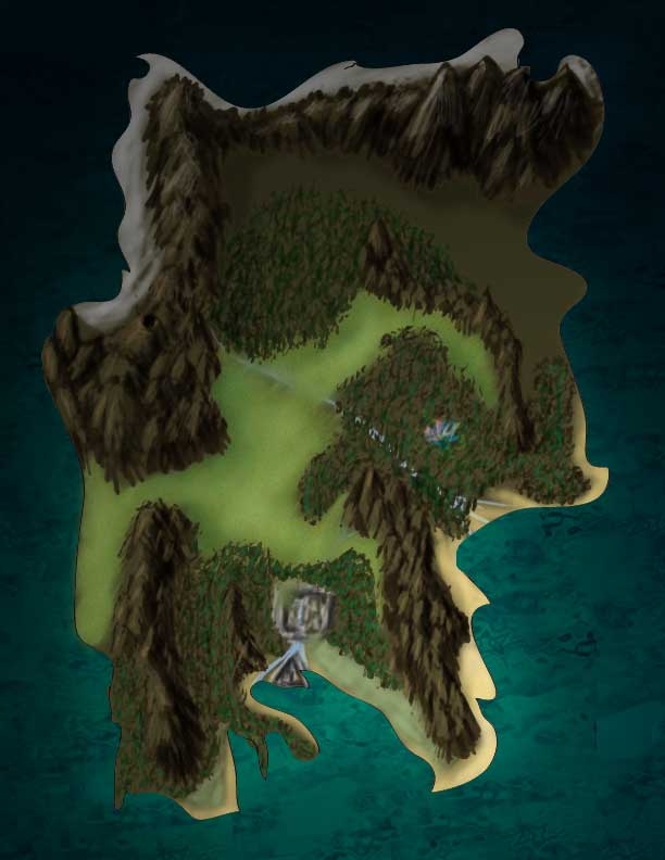 "Map of Tokratia: The Island of the Ahru"
