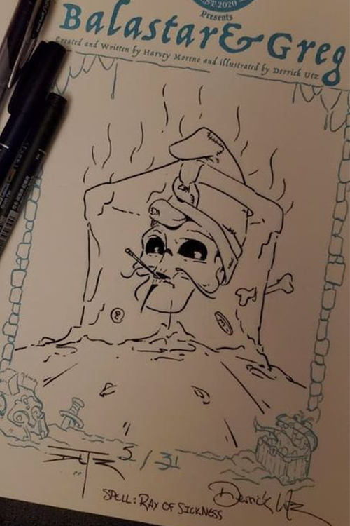 Inktober 2020 #05: Ray of Sickness