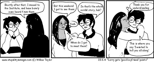 Larry Gets 'good boyfreind' points