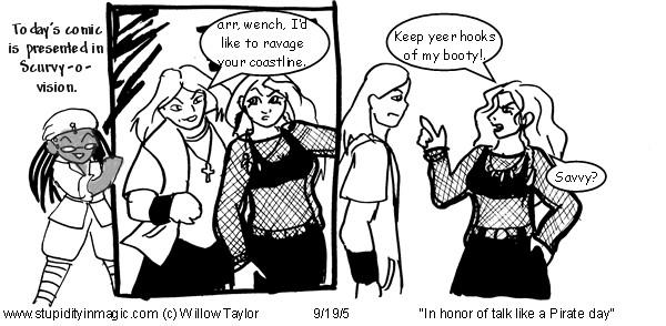 In honor of Talk like a pirate day