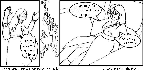 a hitch in the plans
