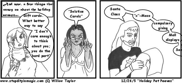 Holiday pet peeves