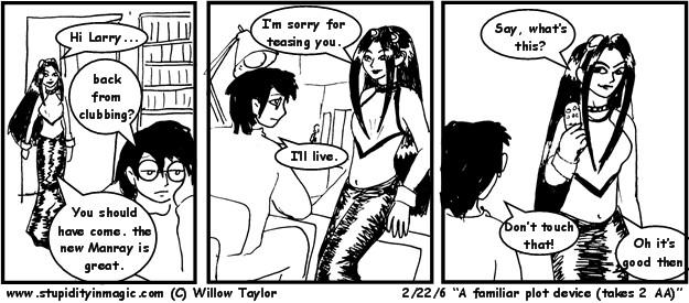 A familar plot device (takes 2 AA)