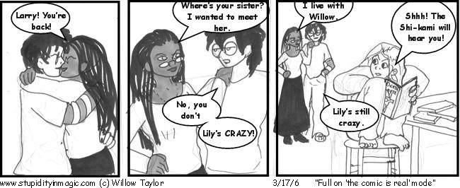 Full on 'the comic is real' mode