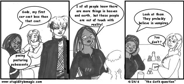 the goth question