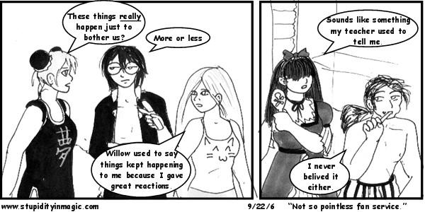 Not so pointless fan service